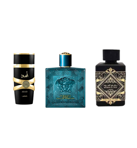 Asad de Lattafa + Versace Eros + Oud for Glory de Lattafa